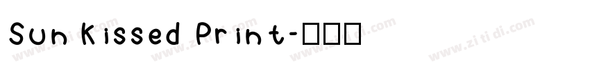Sun Kissed Print字体转换